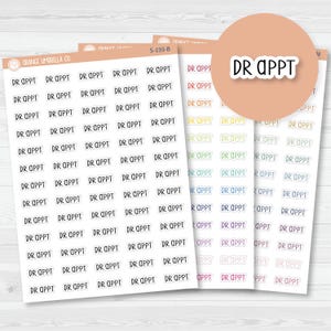 Dr. Appt Script Planner Stickers | F3  | S-193