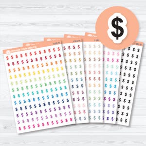 Dollar Sign Icons | Finance Planner Stickers | I-161 画像 1