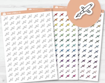 Calligraphy Fountain Pen Icon Planner Stickers | I-402