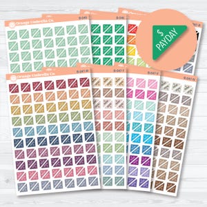 Pay Day Mini Corner Planner Stickers | Payday Reminder Stickers | B-045, B-046, B-047