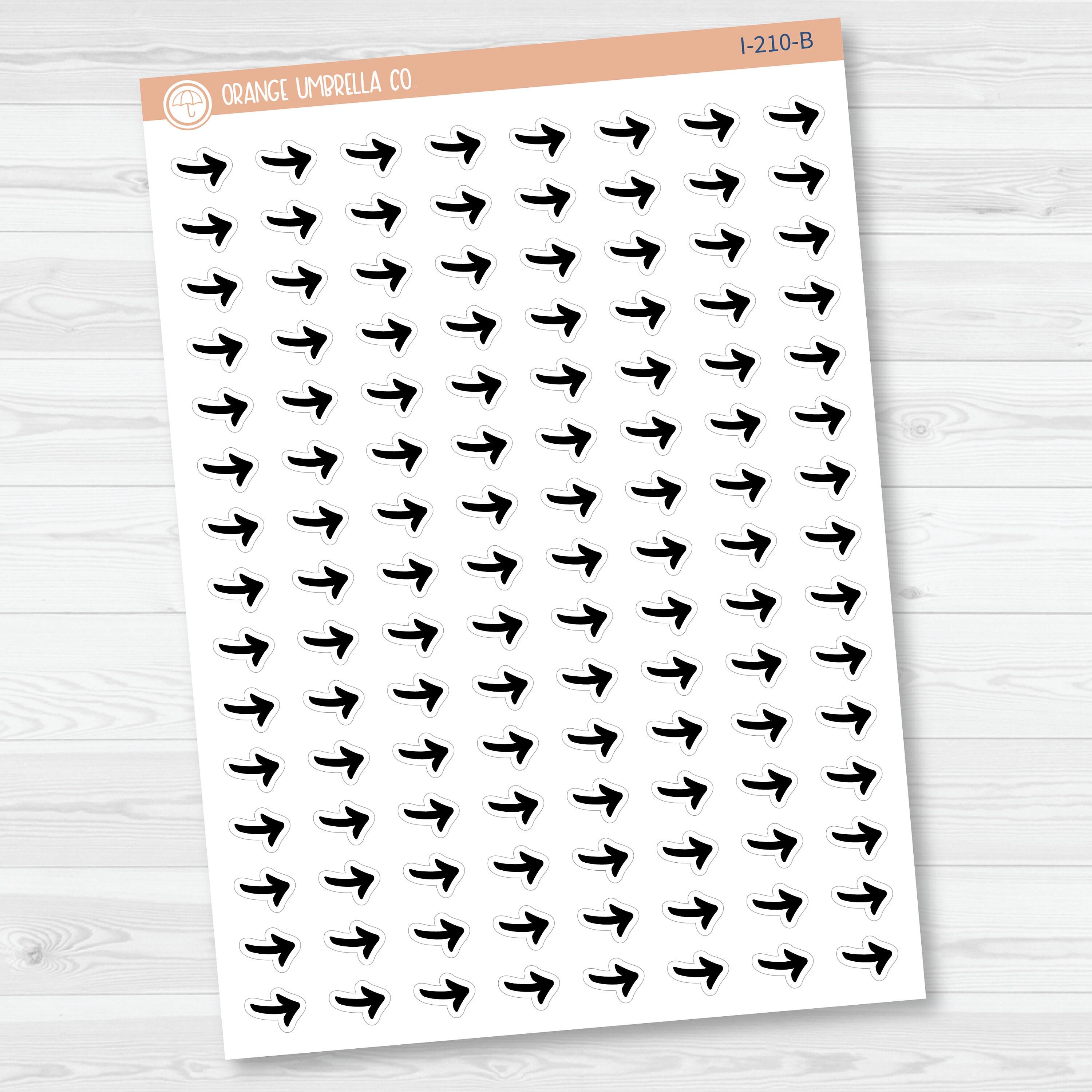 Arrow Icon Planner Stickers | Migrate Task Arrows | I-210 - Etsy