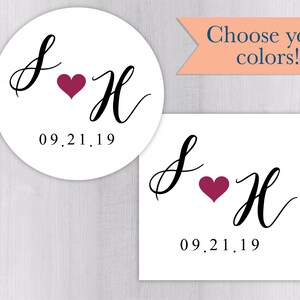 Save the Date Stickers, Wedding Favor Sticker, Wedding Stickers, Wedding Labels (#104-WH)