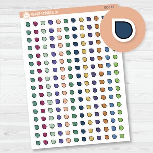 CLEARANCE | Tiny Kit Teardrop Flag Planner Stickers | 2024-2025 colors | EC-115