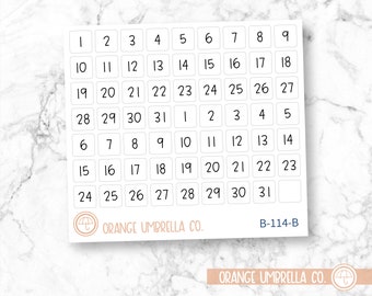 CLEARANCE | Date Dot Cover Julie's Plans Script Planner Stickers and Labels | JF Square | B-114-B