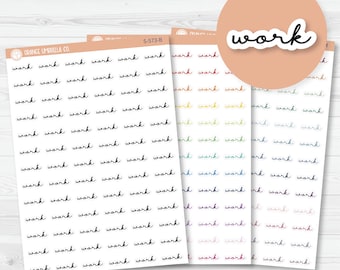 Work Script Planner Stickers | F5 | S-573