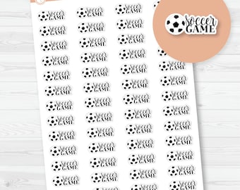 Soccer Game Icon Script Planner Stickers | E-015