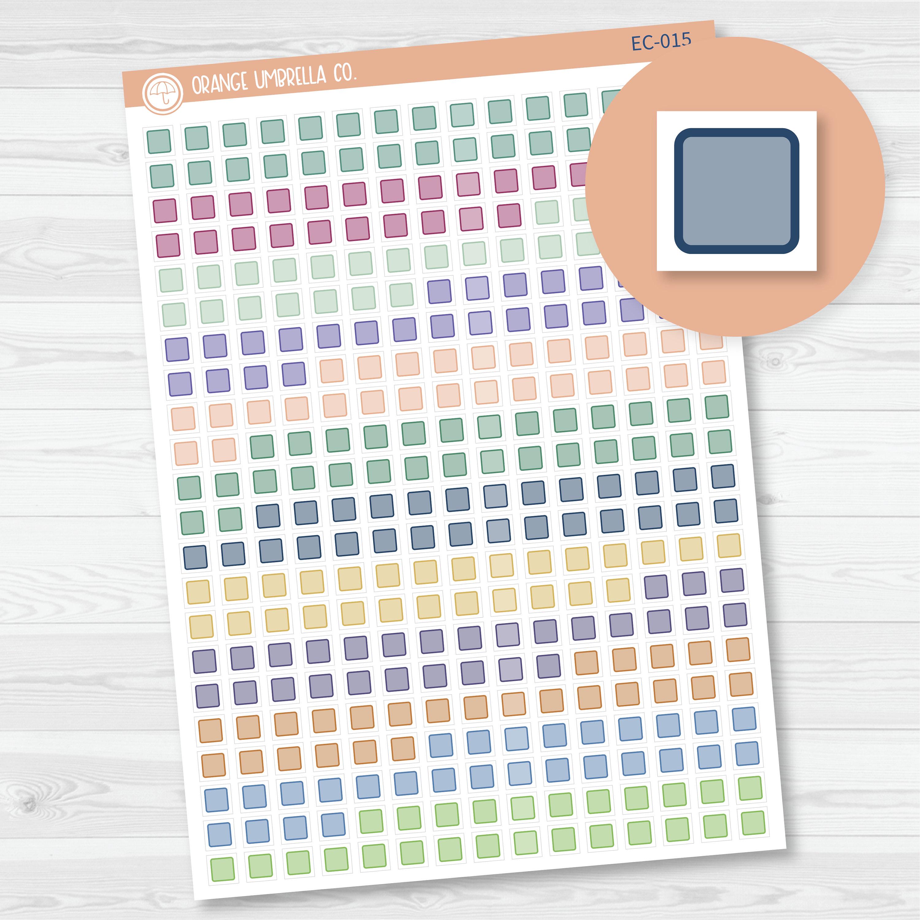 Checkbox Individual Single Planner Stickers | for Erin Condren | 2024 ...