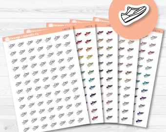 Hand Doodled Running Shoes | Planner Stickers | I-427