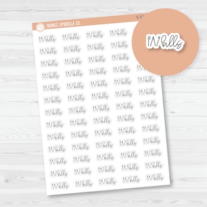 Pay Bills Script Planner Stickers | FC12 | S-022-B