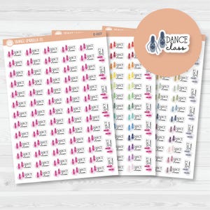 Dance Class Icon Script Planner Stickers | FC11 | E-007