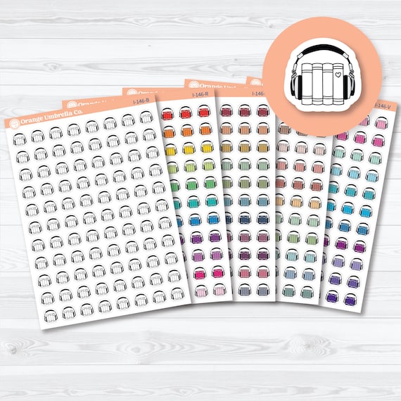 Audiobook Icon Planner Stickers | I-146