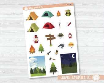 Camping / Outdoors Deco Planner Stickers | C-286
