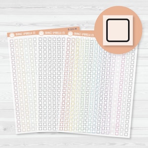 Year At A Glance Calendar Color Coding Planner Stickers | Square Clear Matte | B-101-CM