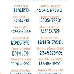 Autocollants personnalisés pour agenda, choisissez votre police et vos couleurs, autocollants mats amovibles ** 1 fois par feuille*** (#customtime) image 6