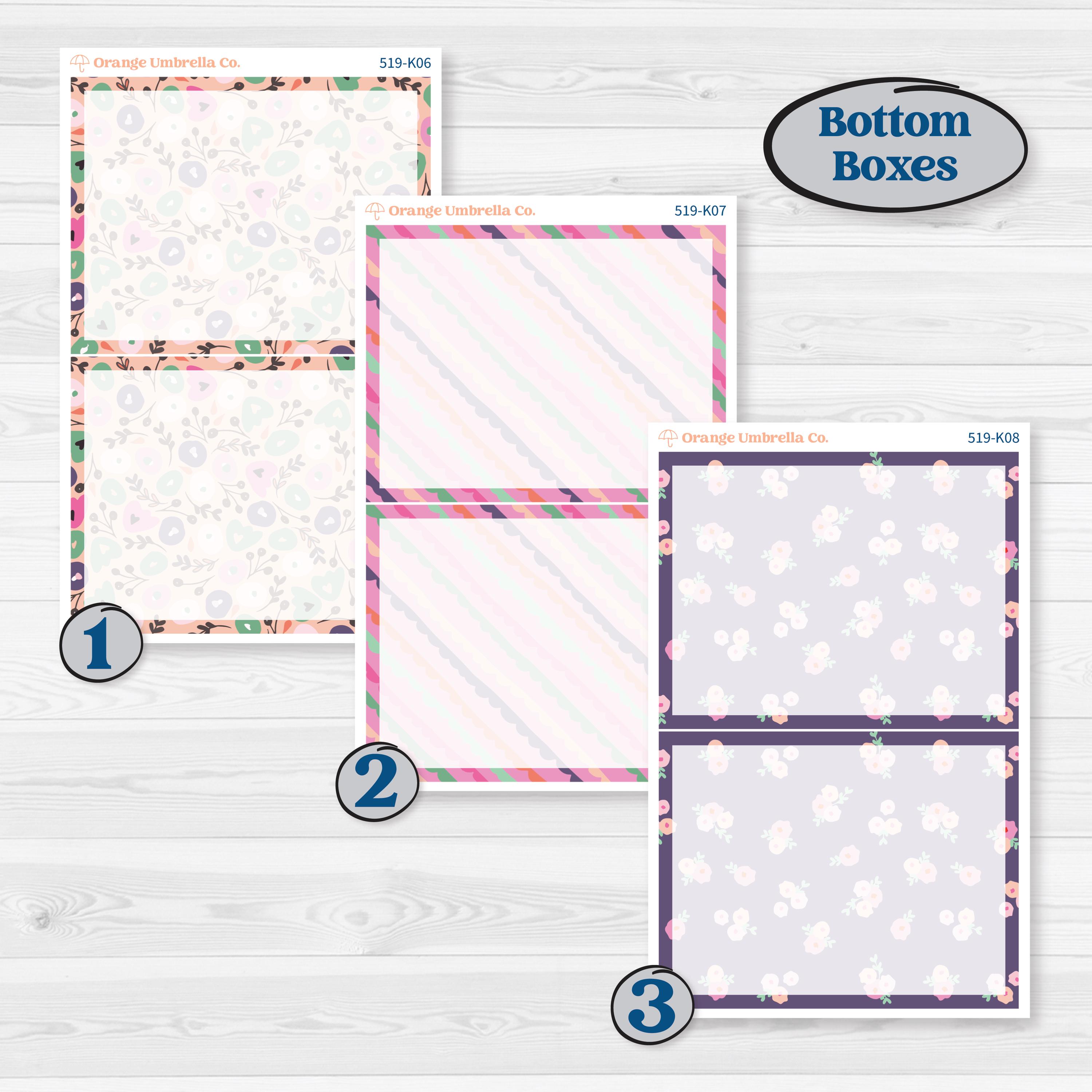 Bright Florals | 7x9 Erin Condren Daily Duo Planner Kit Stickers ...