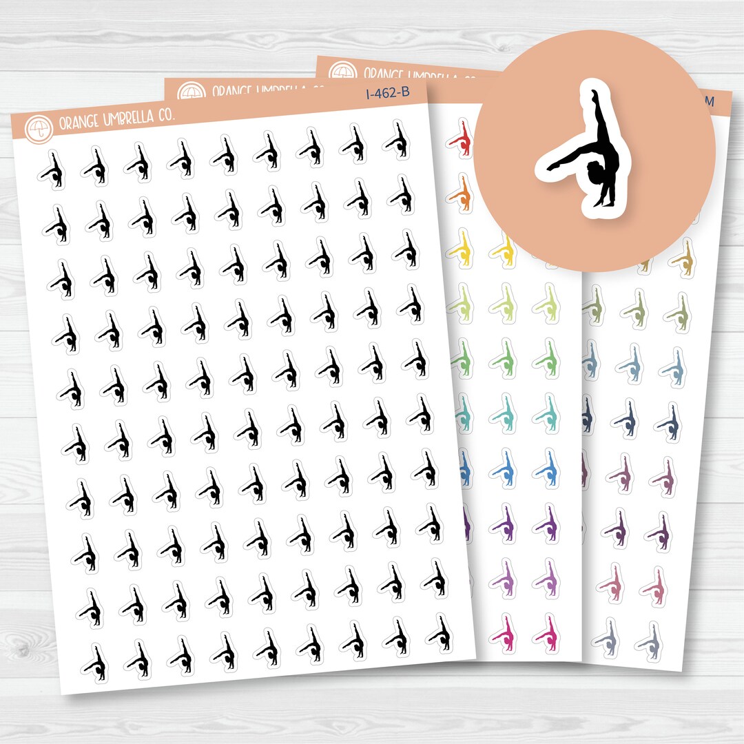 Gymnastics & Dance Icon Planner Stickers | I-462 - Etsy
