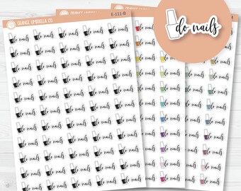 Do Nails Icon Script Planner Stickers | F2 | E-111