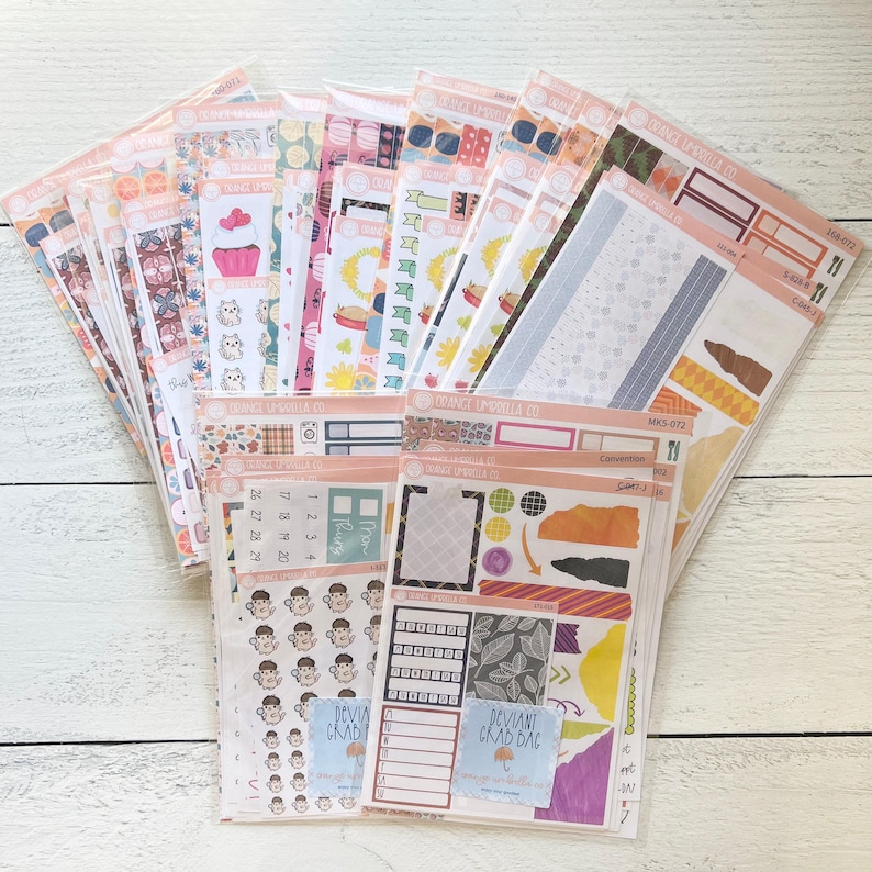 Mis-Fit Grab Bag, Deviant Planner Stickers [Orders of more than 1 pack may receive duplicates] zdjęcie 2