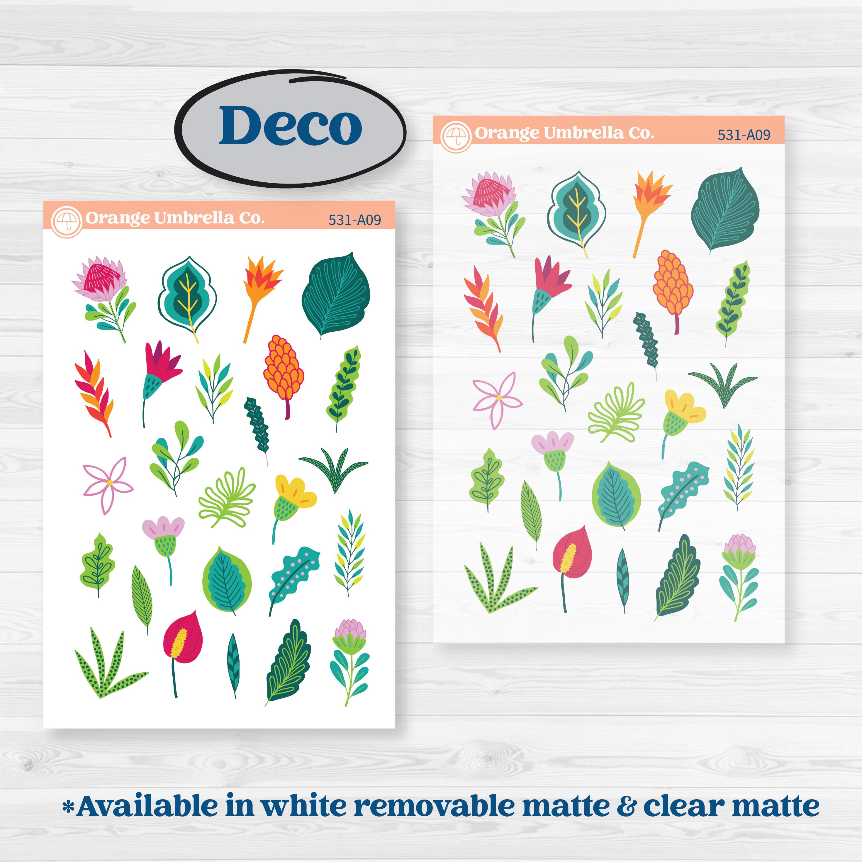 Tropical Island Jungle | Weekly Sticker Kit for Vertical Planners Like ...