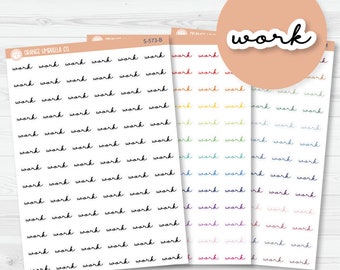 Work Script Planner Stickers | F5 | S-573
