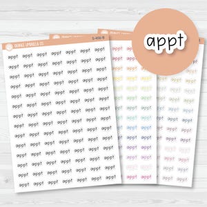 Appt Julie's Plans Script Planner Stickers and Labels | JF | S-456