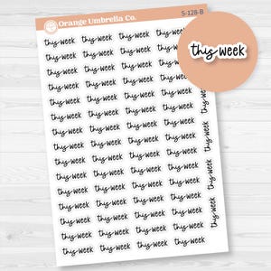 This Week Planner Stickers | F17 | S-128-B