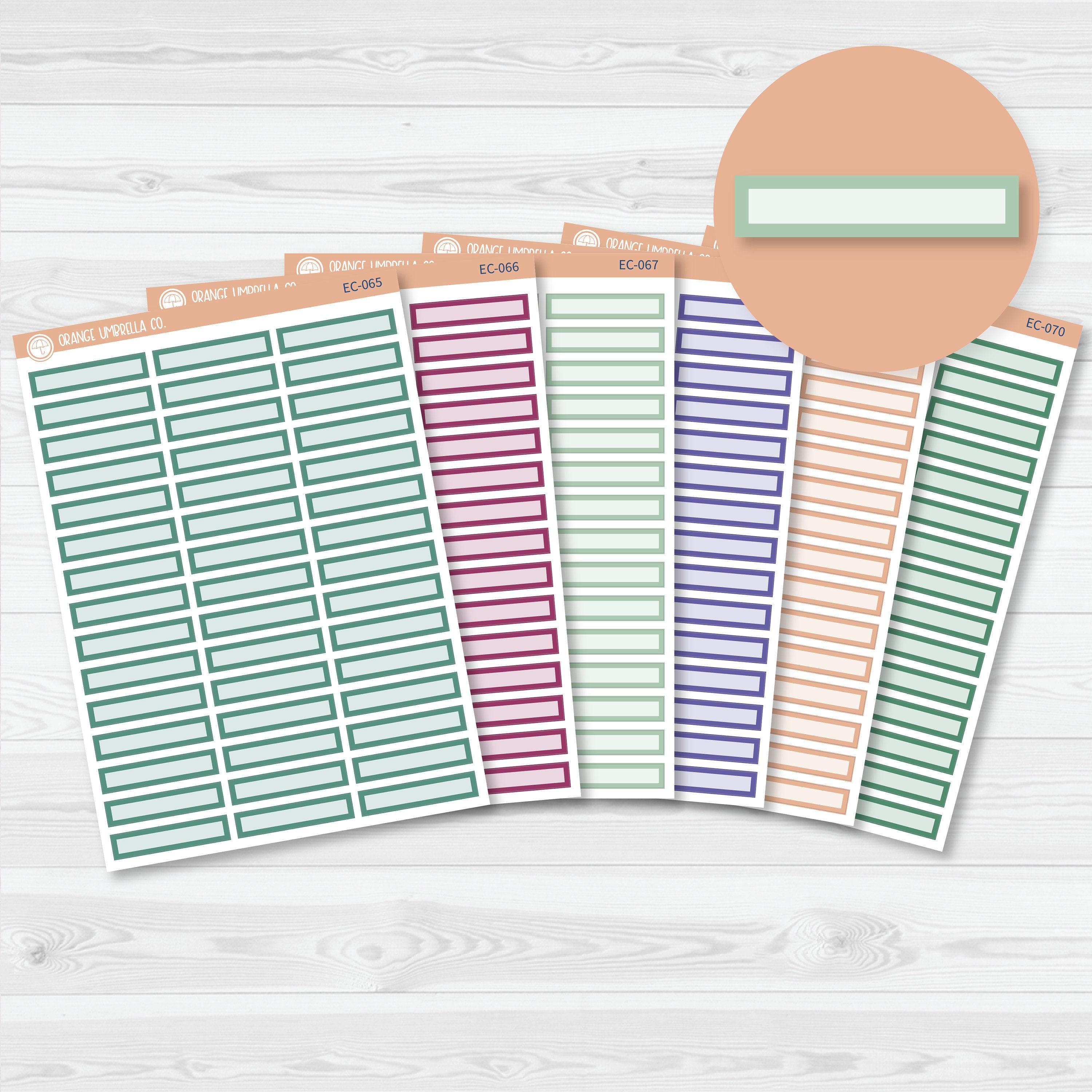 CLEARANCE | Skinny Label Planner Stickers | Erin Condren Evolve Palette ...