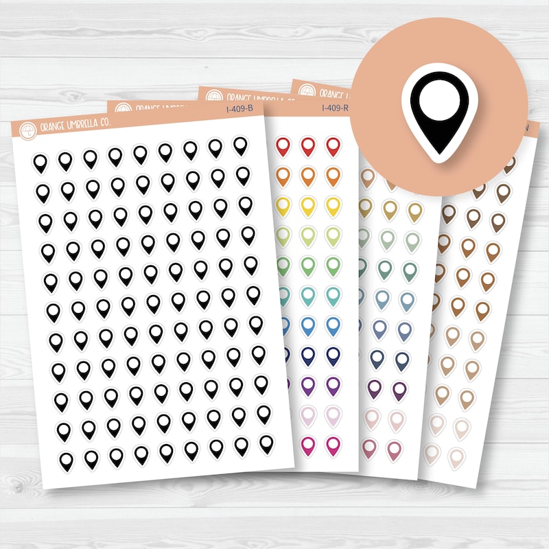 Scrapbook Map Sticker - Etsy