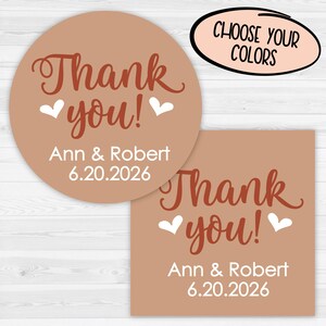 Thank You Stickers | Wedding Thank You Sticker | Wedding Stickers | Wedding labels | 265-SS
