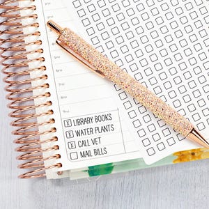 Checkbox - Individual Single Year At A Glance Color Coding Planner Stickers | Square | B-101