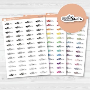Run Event Labels | Exercise Icon Script Planner Stickers | F16 | E-276