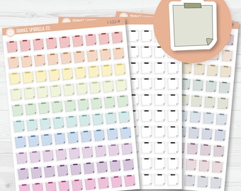 Sticky Notes | Mini Icon Planner Stickers | I-122