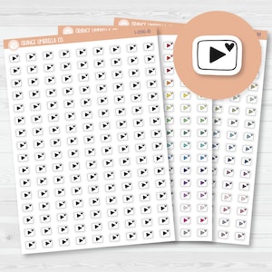 You-Tube Icon Planner Stickers | I-096