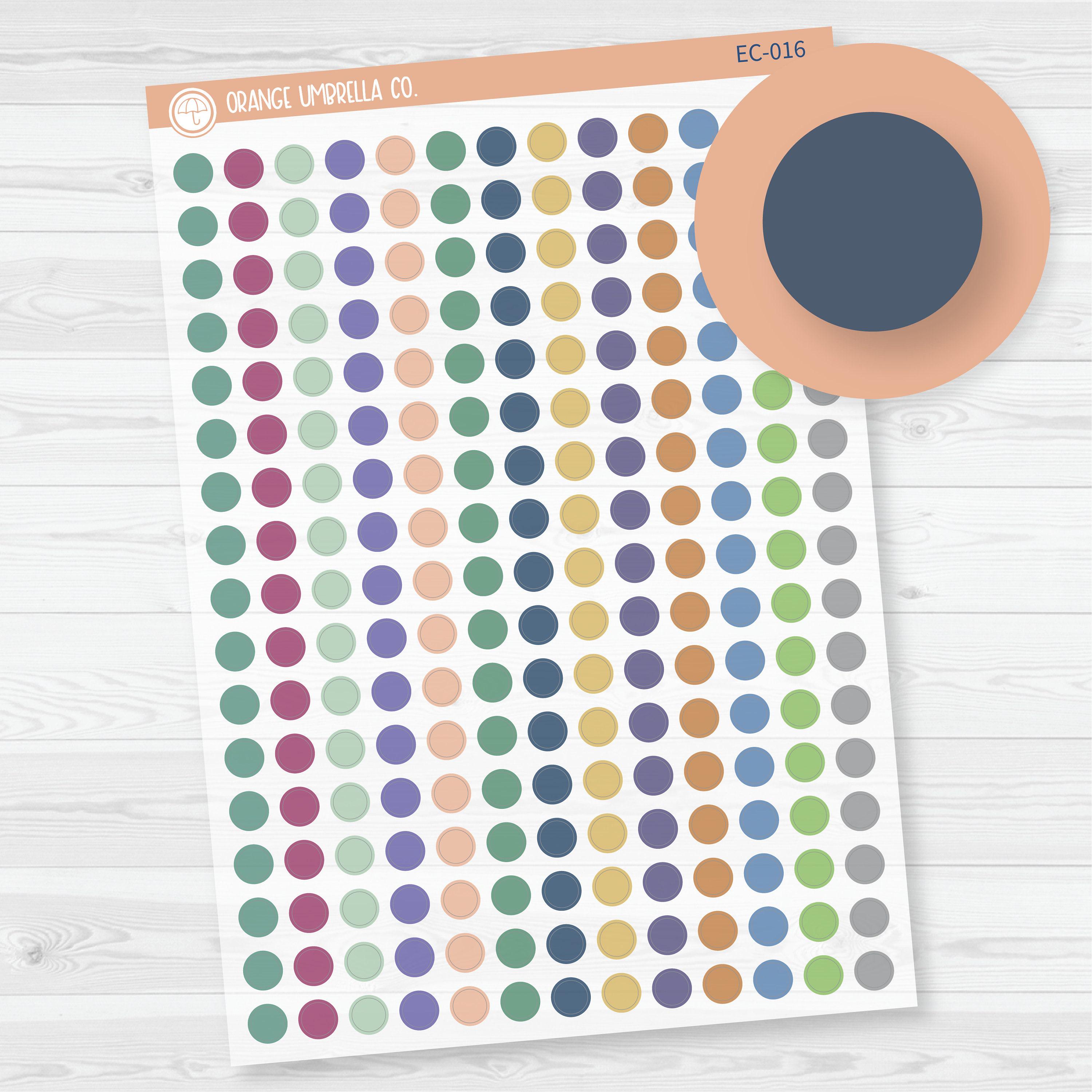 Erin Condren 6mm Circles Planner Stickers | Clear Matte | 2024-2025 ...