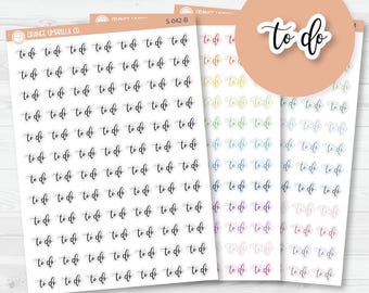 To Do Script Planner Stickers | F2 | S-042