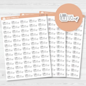 Fuel Up Icon Script Planner Stickers | FC12 | E-103