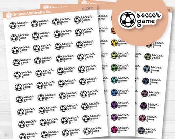 Soccer Game Event Planner Stickers | F16 | E-307