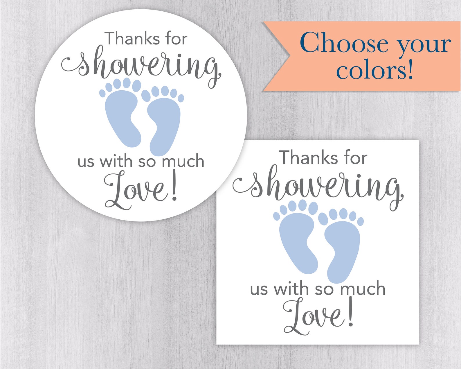 Thank You For Showering Us With So Much Love Girl or Boy Baby Etsy