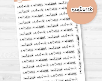Next Week Planner Stickers | F17 | S-146-B