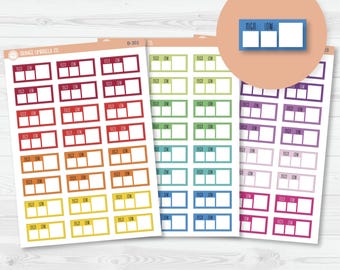 CLEARANCE | Hobonichi Cousin Weather Tracker Planner Stickers | Brights | B-301-B-303