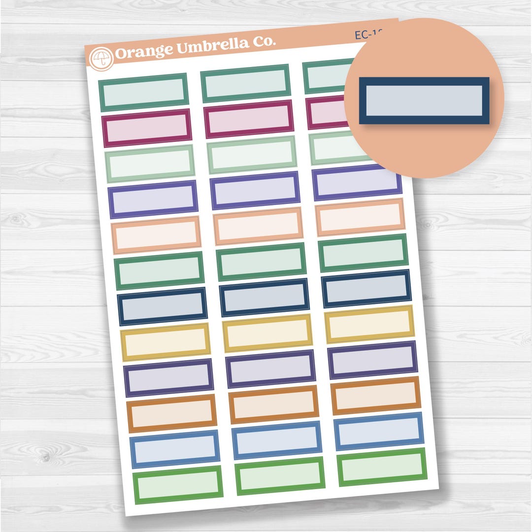 CLEARANCE | Mixed Quarter Box Labels Planner Stickers | Erin Condren ...
