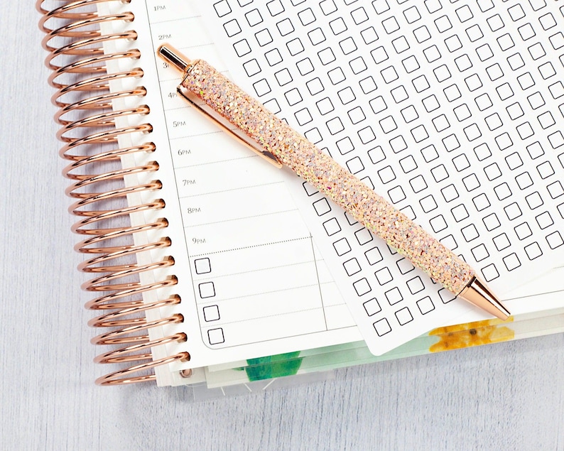Checkbox - Individual Single Year At A Glance Color Coding Planner Stickers | Square | B-101