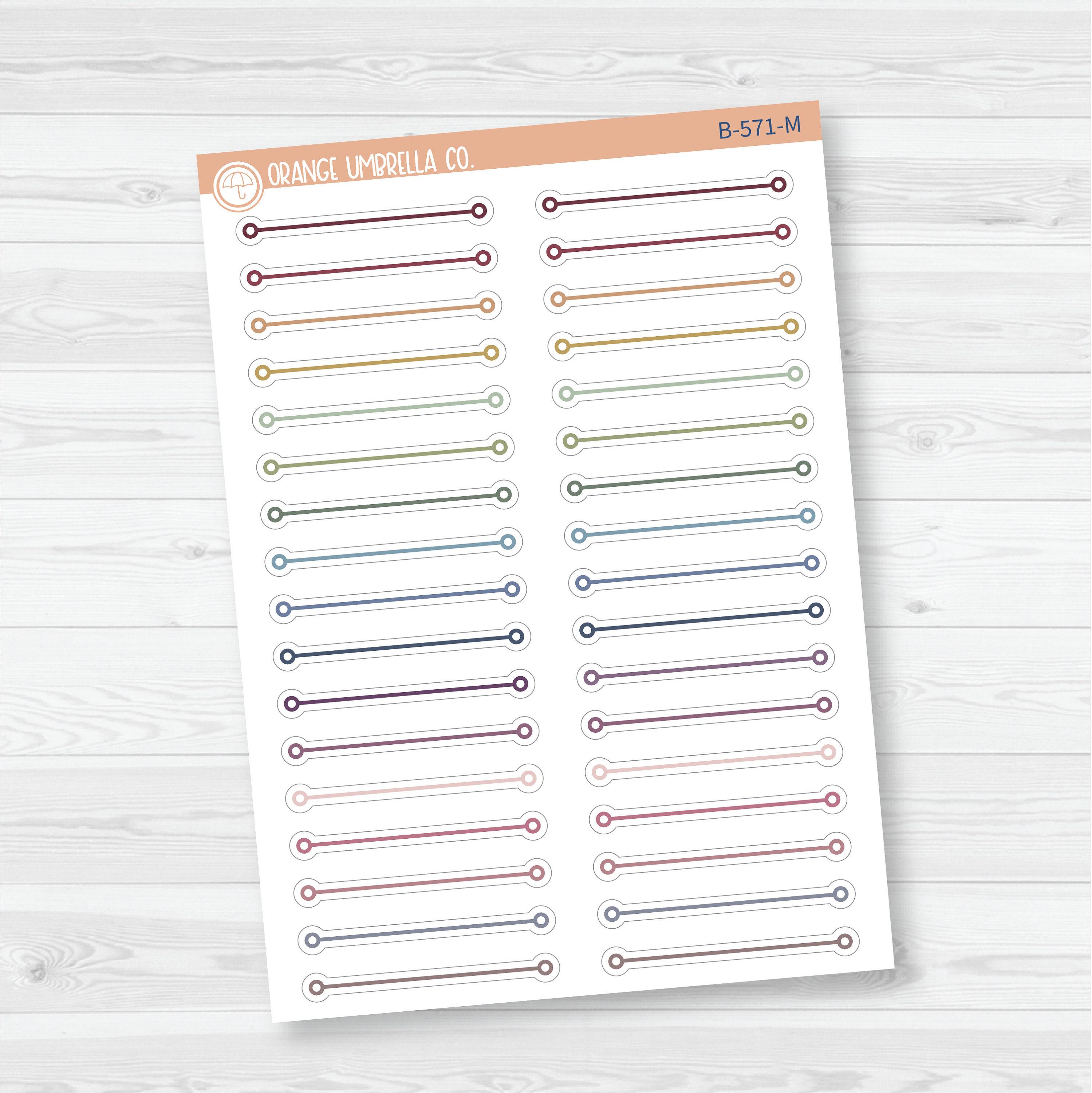 Header / Divider Bar Planner Stickers | B-571 - Etsy