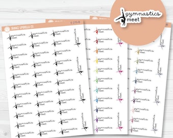 Gymnastics Meet Icon Event Script Planner Stickers | F16 | E-270