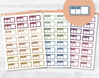 CLEARANCE | Hobonichi Cousin Weather Tracker Planner Stickers | Muted | B-304-B-306