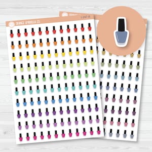 Nail Polish Bottle Icon Planner Stickers | I-247