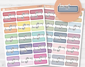 Hair Appointment Planner Stickers  | L-198