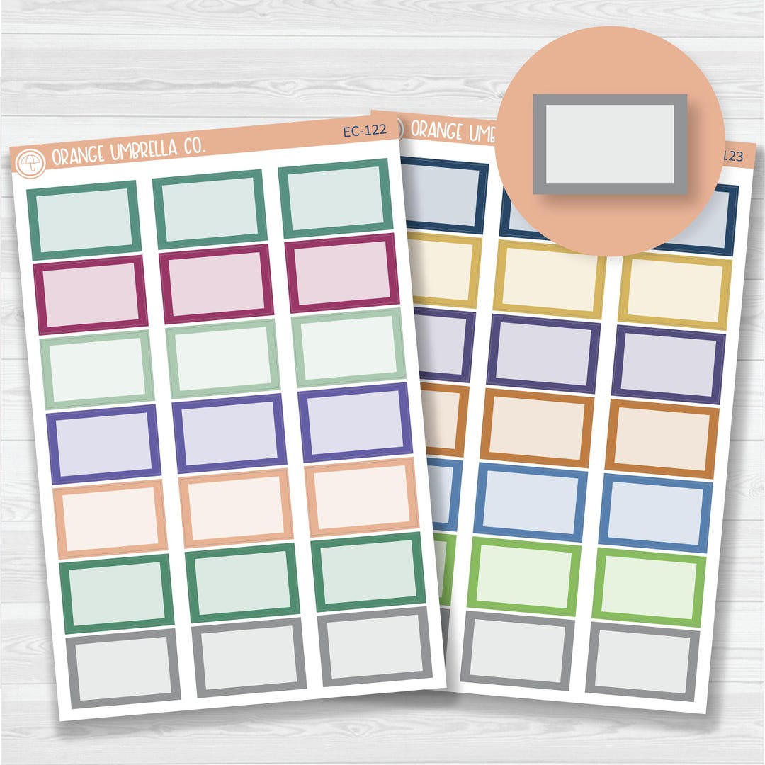 CLEARANCE | Mixed Half Box Labels Planner Stickers| Erin Condren Evolve ...