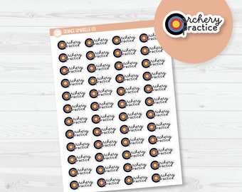 Archery Practice Event Target Icon Script Planner Stickers | F16 | E-253