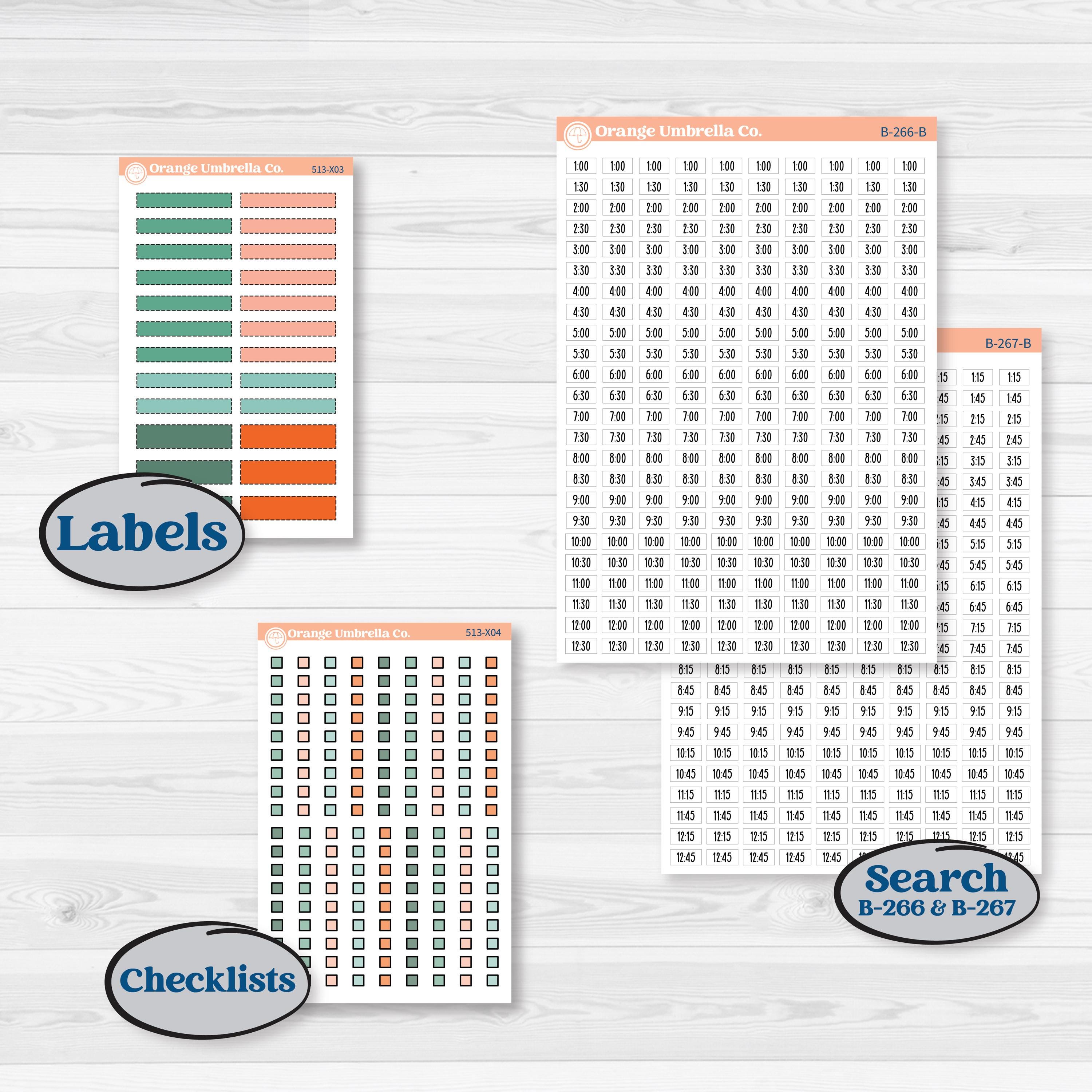Playful March Florals | Laurel Denise Jo Large Planner Kit Stickers ...